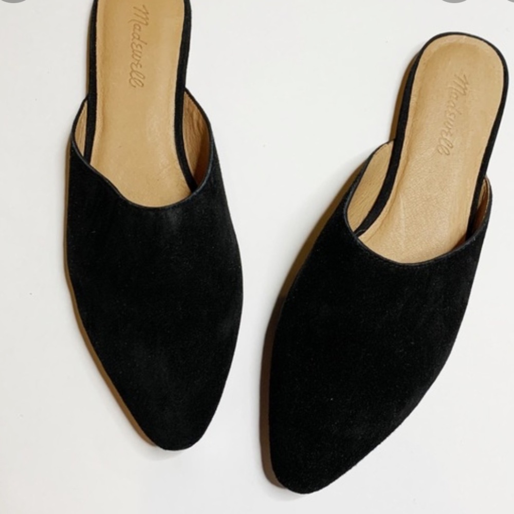 Madewell Mule Suede Black Sz 6.5 NIB $118